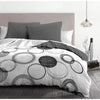 Set di piumini da microfibra di AUDACE - 1 Copertura piumone 240x260 cm + 2 federe 63x63 cm - grigio chiaro - passione di lino domestica