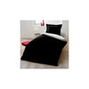 Completo Copripiumino per 1 persona - 140x200 cm - 100% Cotone - Bicolore Bianco e Nero
