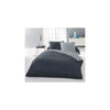 Completo copripiumino per 2 persone - 220x240 cm - 100% Cotone - Bicolore grigio chiaro e scuro