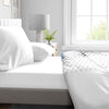 Lenzuolo con angoli - HOME LINGE PASSION - HP71772 - 180 x 200 cm + cuffia 30 cm - Microfibra - 82 g - Bianco