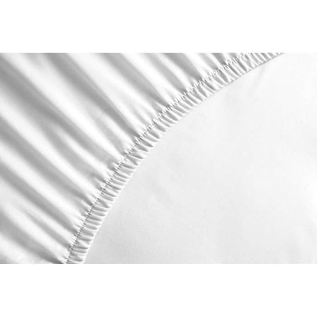 Lenzuolo con angoli - HOME LINGE PASSION - HP71772 - 180 x 200 cm + cuffia 30 cm - Microfibra - 82 g - Bianco