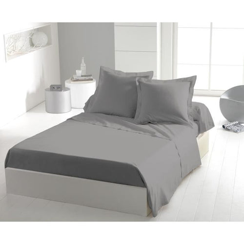 Lenzuolo sopra - HOME LINGE PASSION - 180 x 290 cm - 1 persona - Grigio chiaro
