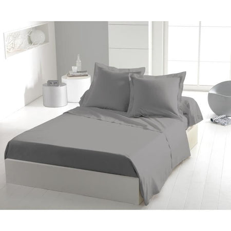 Lenzuolo sopra - HOME LINGE PASSION - 180 x 290 cm - 1 persona - Grigio chiaro