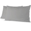 Set di 2 federe - HOME LINGE PASSION - 50 x 70 cm - Grigio chiaro