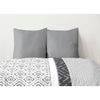 Set di 2 federe - HOME LINGE PASSION - 50 x 70 cm - Grigio chiaro