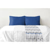 Set di 2 federe - HOME LINGE PASSION - 50 x 70 cm - Blu