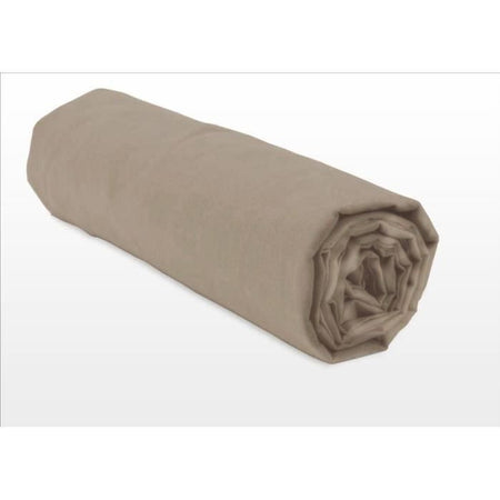 Lenzuolo con angoli - HOME LINGE PASSION - HP72062 - Microfibra 82 g - 90 x 190 cm - Tasca 30 cm - Beige