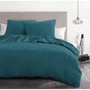 Set copripiumino 3 pezzi - HOME LINGE PASSION - HP72063 - Microfibra 82 g - 240 x 260 cm - Blu anatra