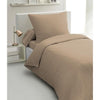 Set copripiumino 2 pezzi - HOME LINGE PASSION - HP72071 - Microfibra 82 g - 140 x 200 cm - Beige