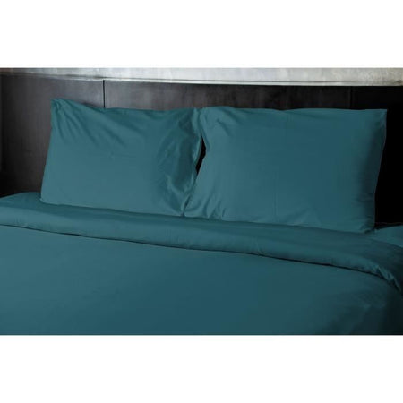 Set 2 federe - HOME LINGE PASSION - HP72087 - Microfibra 82 g - 50 x 70 cm - Blu anatra