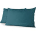 Set 2 federe - HOME LINGE PASSION - HP72087 - Microfibra 82 g - 50 x 70 cm - Blu anatra