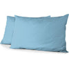 Set 2 federe - HOME LINGE PASSION - HP72089 - Microfibra 82 g - 50 x 70 cm - Azzurro cielo