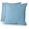 Set 2 federe - HOME LINGE PASSION - HP72090 - Microfibra 82 g - 63 x 63 cm - Azzurro cielo