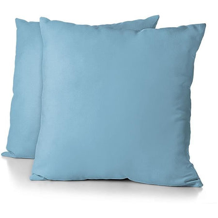 Set 2 federe - HOME LINGE PASSION - HP72090 - Microfibra 82 g - 63 x 63 cm - Azzurro cielo