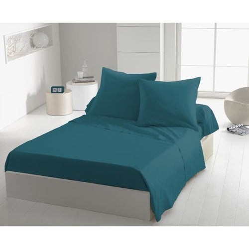 Lenzuolo sopra - HOME LINGE PASSION - HP72099 - Microfibra 82 g - 240 x 300 cm - Blu anatra