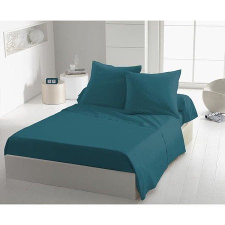 Lenzuolo sopra - HOME LINGE PASSION - HP72100 - Microfibra 82 g - 180 x 290 cm - Blu anatra