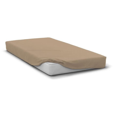 Lenzuolo con angoli - HOME LINGE PASSION - HP72125 - Microfibra 82 g - 180 x 200 cm - Tasca 30 cm - Beige