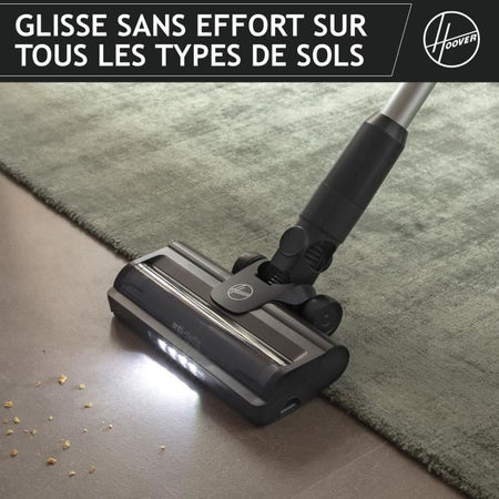 Aspirapolvere senza fili Hoover HF1 Plus con tubo flessibile HF1P10HX - Leggero e potente con modalità Turbo - Spazzola LED anti-torsione