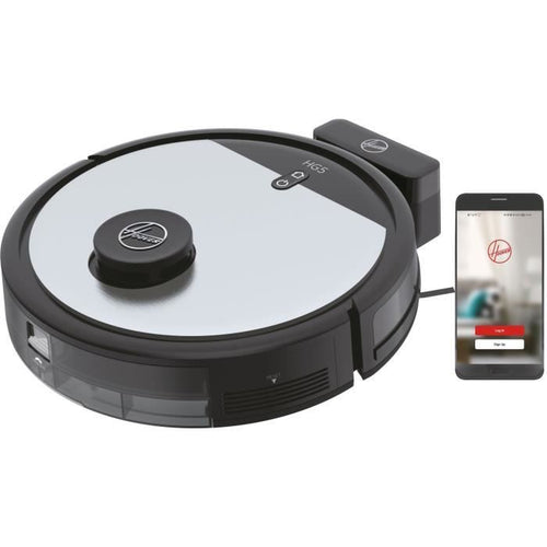 Robot Aspirapolvere Hoover HG510D Dry - WIFI - Navigazione Laser - Spazzola XL - Autonomia 90min - Potente - Ultra silenzioso 68 dBA