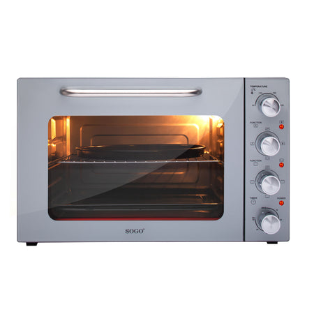 SOGO Forno elettrico a convezione 48L con girarrosto e grill 1800W / 6 funzioni / timer