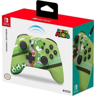 Gamepad - HORI - HORIPAD - Wireless - Verde - Nintendo Switch e OLED - Super Mario - Yoshi-Dash