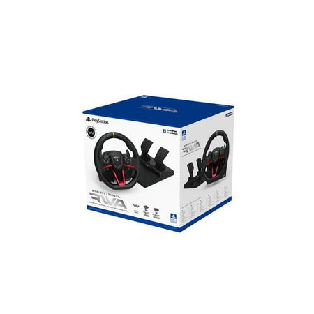 Volante da corsa - HORI - Apex - Wireless - Compatibile con PS5/PS4/PC - Nero e rosso