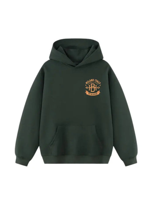 HORDA Felpa Streetwear 380g – Fit Boxy e Tessuto Italiano Premium - Basic College Horda Brand Streetwear