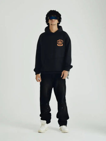 HORDA Felpa Streetwear 380g – Fit Boxy e Tessuto Italiano Premium - Basic College Horda Brand Streetwear