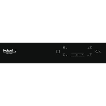 HOTPOINT - HQ5660SNE - Piano cottura a induzione - 4 fuochi - 7200W - L60 cm - Rivestimento in vetro nero