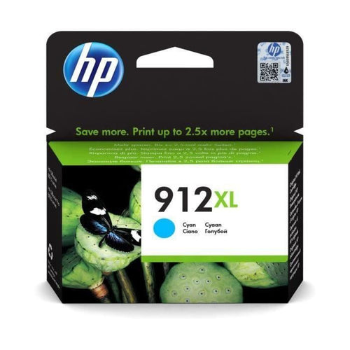 Cartuccia a getto d'inchiostro HP 912XL - Ciano - Inkjet - Alta resa - 825 pagine