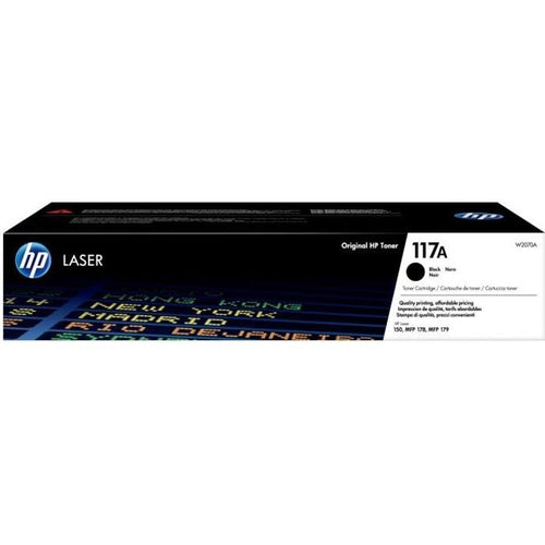 Cartuccia toner nero originale HP 117A W2070A per stampanti HP Laser 150 e stampanti multifunzione HP Laser 178/179