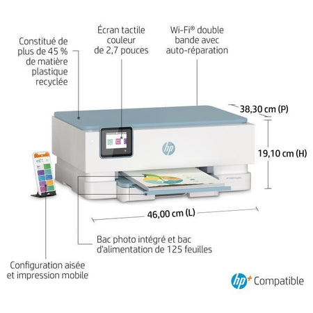 Scansione copia della stampante a getto d'inchiostro a colori HP Envy Inspire 7221e All-in-One - 6 mesi Inchiostro istantaneo incluso con HP+