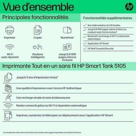 HP Smart Tank 5105 All-in-One Color A Ink Tank