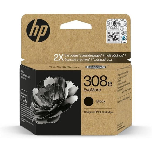 Cartuccia d'inchiostro originale HP 308e nero EvoMore (7FP22UE) per HP Envy 6110, 6120, 6130, 6520, 6530