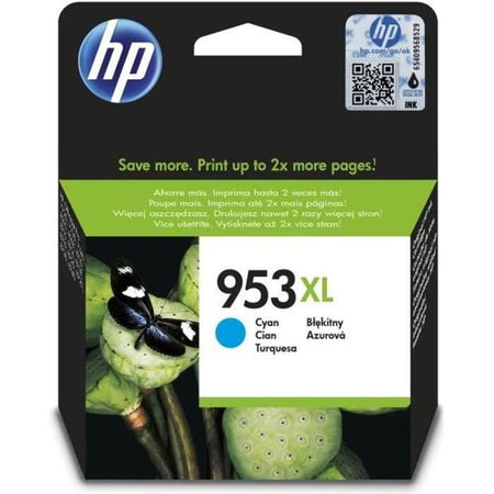 Cartuccia d'inchiostro originale ciano ad alto rendimento HP 953XL per HP OfficeJet Pro 8710/8715/8720 (F6U16AE)