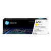 Cartuccia toner giallo ad alta capacità originale HP 220X (W2202X) per HP LaserJet Pro 4202/4302