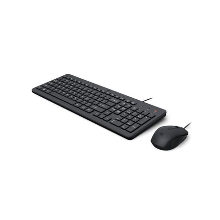 Tastiera e mouse cablati HP 150 Nero, AZERTY, precisa ed ergonomica, tastiera silenziosa, tasti ultrapiatti per una digitazione veloce