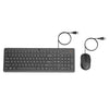 Tastiera e mouse cablati HP 150 Nero, AZERTY, precisa ed ergonomica, tastiera silenziosa, tasti ultrapiatti per una digitazione veloce