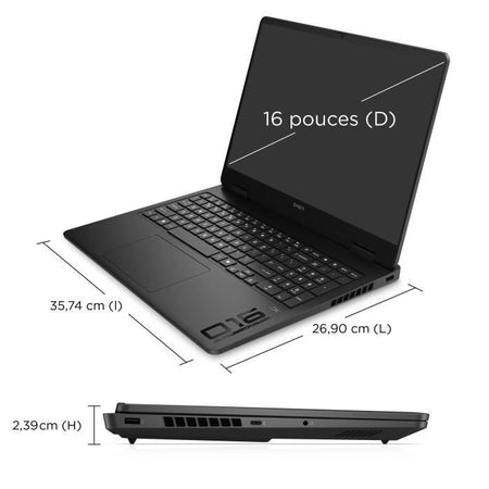 HP Omen 16-ap0034nf - Laptop da gioco - Senza Windows - 16" 2.5K IPS 240Hz - RTX 5070 8GB - Ryzen AI 7 350 - 16GB - 512GB - AZERTY