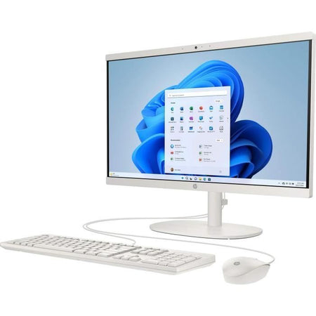 PC All-in-One HP 22-dg0000nf - 21,5 FHD - Intel N100 - 8 GB di RAM - 256 GB di spazio di archiviazione - Windows 11 - Tastiera e mouse cablati