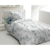 Set copripiumino 140x200 cm HOME LINGE PASSION POMPADOUR: Copripiumino + 1 federa - 100% Cotone 57 fili - Verde