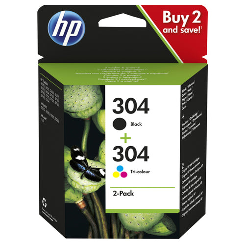 Confezione Hp 304 Cartuccia Combo 2-Pack Nero E Colore