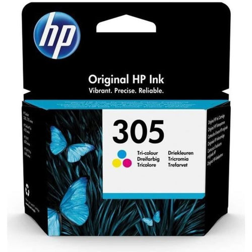 Cartuccia di inchiostro tricolore originale HP 305 per HP DeskJet 2300/2700 / Plus 4100, ENVY 6000 / Pro 6400 (3YM60AE)
