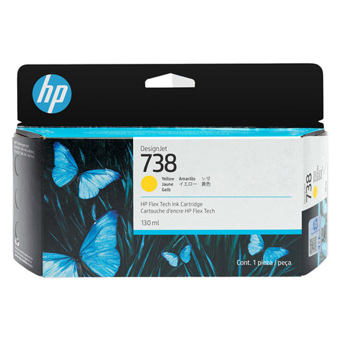 Hp Cartuccia Ink Designjet 738 Giallo -130Ml