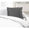 LOVELY HOME Set di 2 federe 100% cotone 63x63 cm - grigio scuro