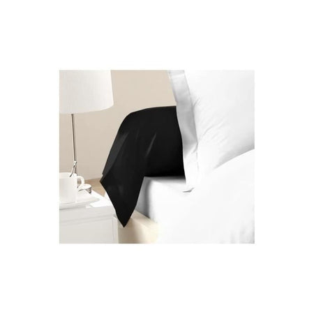 LOVELY HOME Set di 2 100% cotone 85x185 cm nero