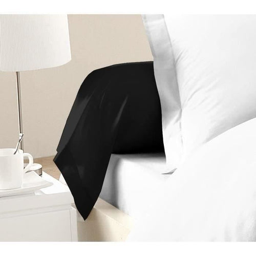 LOVELY HOME Set di 2 100% cotone 85x185 cm nero