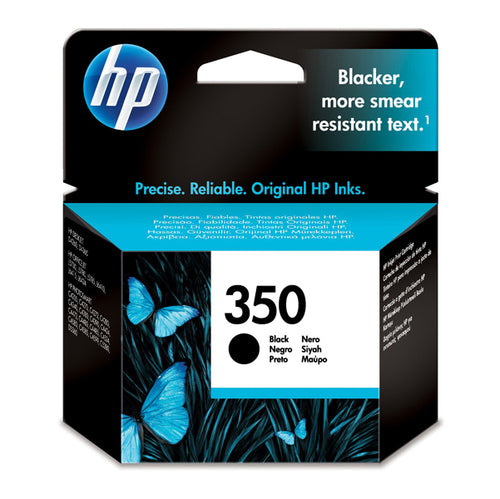 Cartuccia A Getto D'Inchiostro Hp 350 Nero Con Inchiostro Hp Vivera