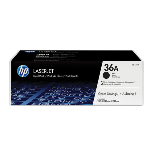 Scatola 2 Cartucce Di Stampa Hp Laserjet Nr. 36