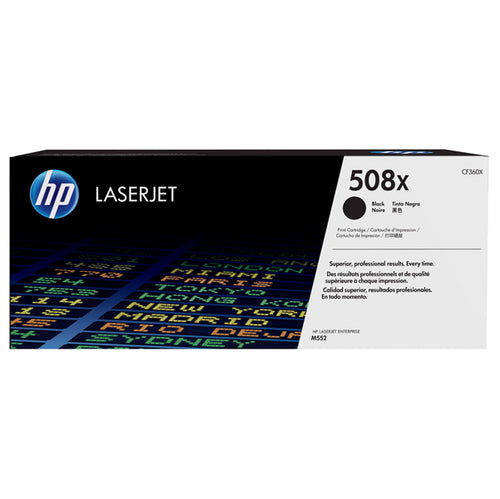 Hp 508X Toner Cartridge Nero Laser Jet Serie M552/M553 Alta Capacita